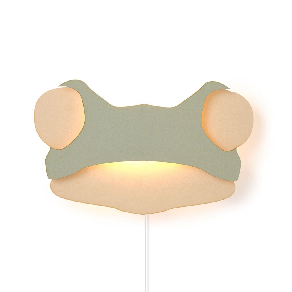 Kikker wandlamp - babykamer in de kleur van Van Tjalle en Jasper