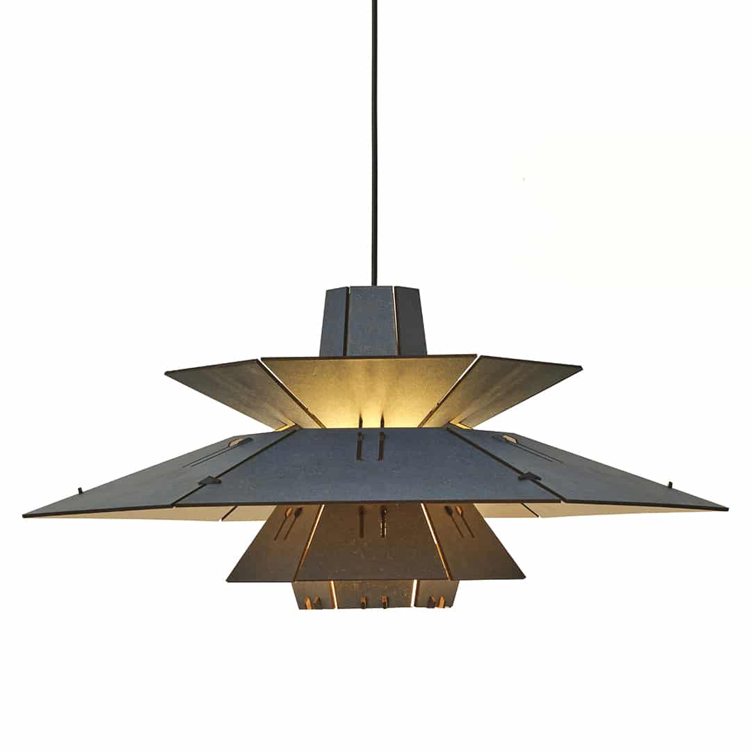 PM5 hanglamp - eetkamer in de kleur Naturel / Blue van Van Tjalle en Jasper