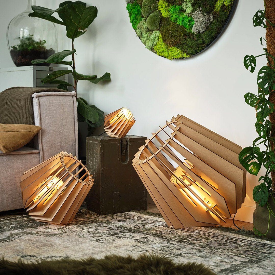 Spot - nik XL vloerlamp - hout in de kleur Naturel van Van Tjalle en Jasper