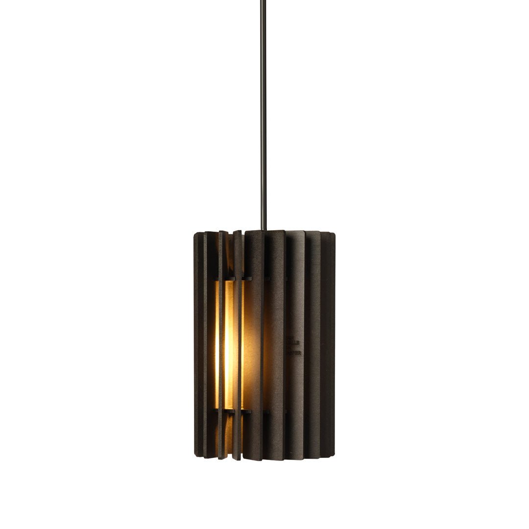 Zylinder hanglamp - hanglamp in de kleur Black van Van Tjalle en Jasper